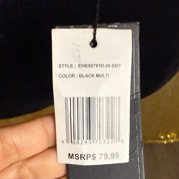 Ed Hardy Black Crossbody Bag with Pink and Red Accents - Picture 8 of 16